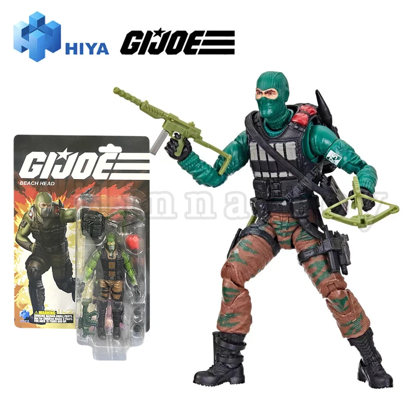 HIYA 1/18 Action Figure da 4 pollici Exquisite Mini Series GIJOE Beach Head Anime per regalo