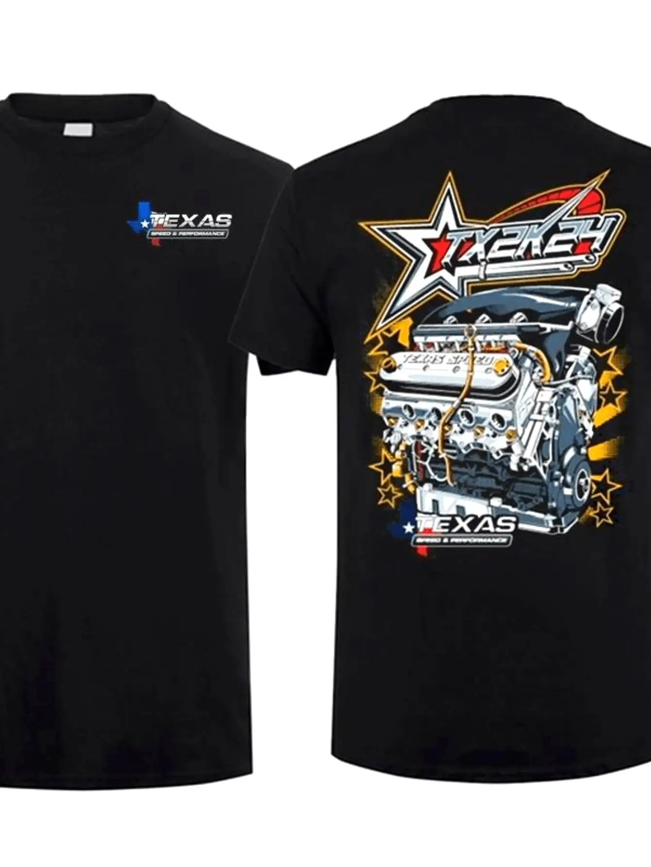 Internal Combustion Engine Texas Speed & Performance T-Shirt 100% Cotton O-Neck Short Sleeve Summer Casual Mens T-shirt
