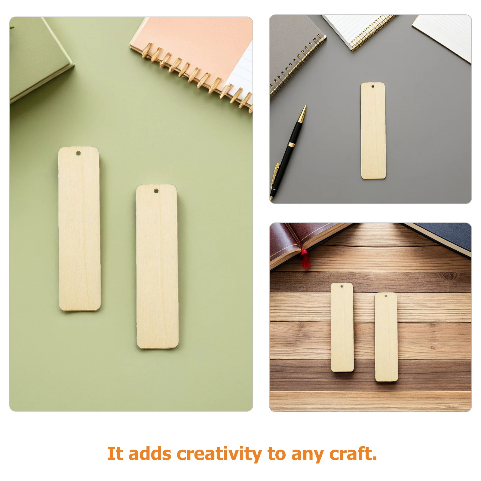 40 pezzi segnalibri in legno vuoti fai da te set di segnalibri in legno non finito per il disegno di scarabocchi artigianali pennarelli in legno naturale con