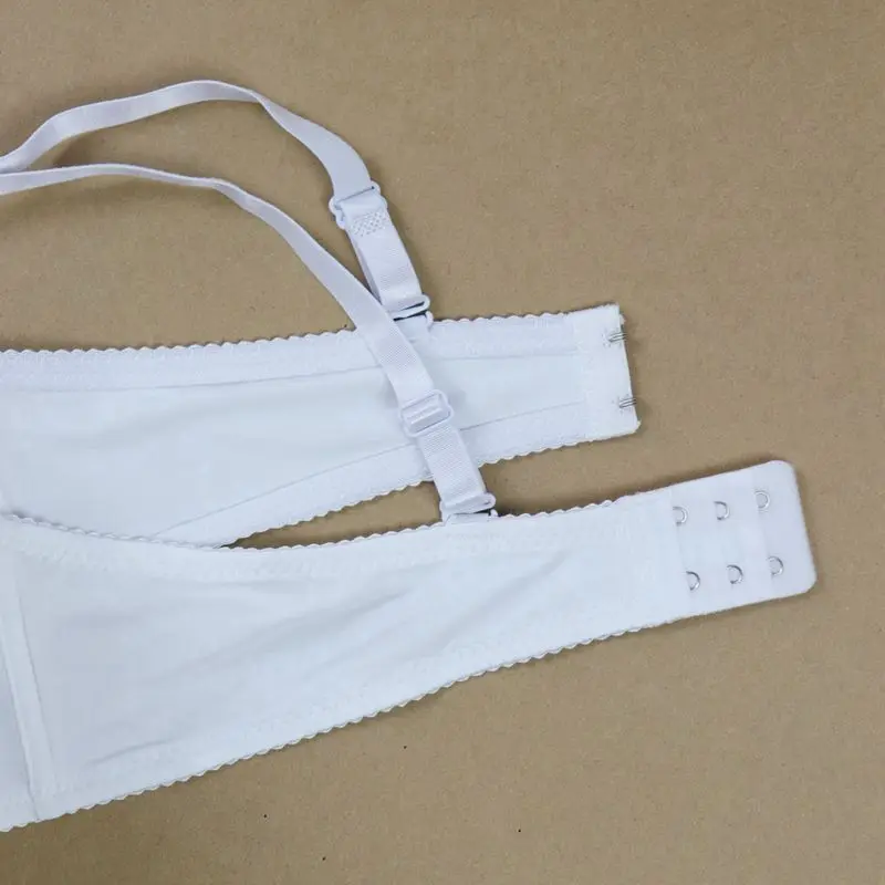Beauwear Simple Solid T-Shirt Bra for Women Comfy Breathable Cut Out Push Up Bra with Foam