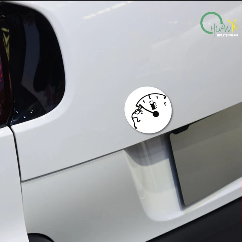 Funny Car Fuel Gauge Simple Pattern Car Sticker Creative Personalized Fuel Cap Decoration Decal