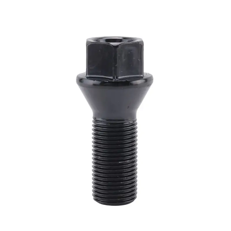 15Pcs M14 X 1.25 Black Wheel Locking Lug Bolt Nut Steel 36136781151 For -BMW X3 X5 E70 E71 F20 F25 X5 X6
