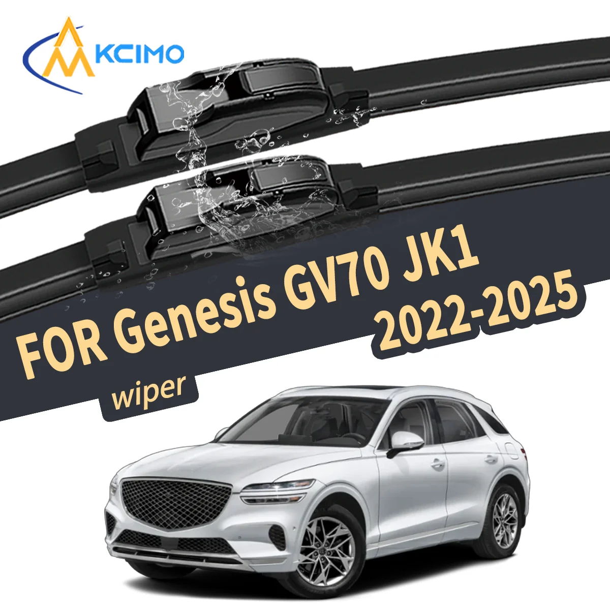 

Silent Wiper Blade For Genesis GV70 JK1 2022-2025 Natural Rubber Windshield Wiper Auto Replacement Parts High Quality Car