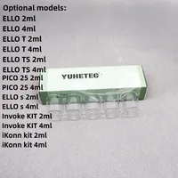 5PCS YUHETEC GLASS Beaker for Eleaf ELLO 2ml  ELLO 4ml  ELLO T  PICO 25  Invoke KIT  iKonn