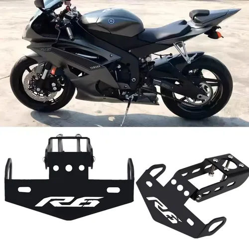 Soporte para matrícula de motocicleta, luz LED para Yamaha R6 2006-2016 YZF-R6 2017 2018 2019, eliminador de guardabarros limpio trasero para motocicleta
