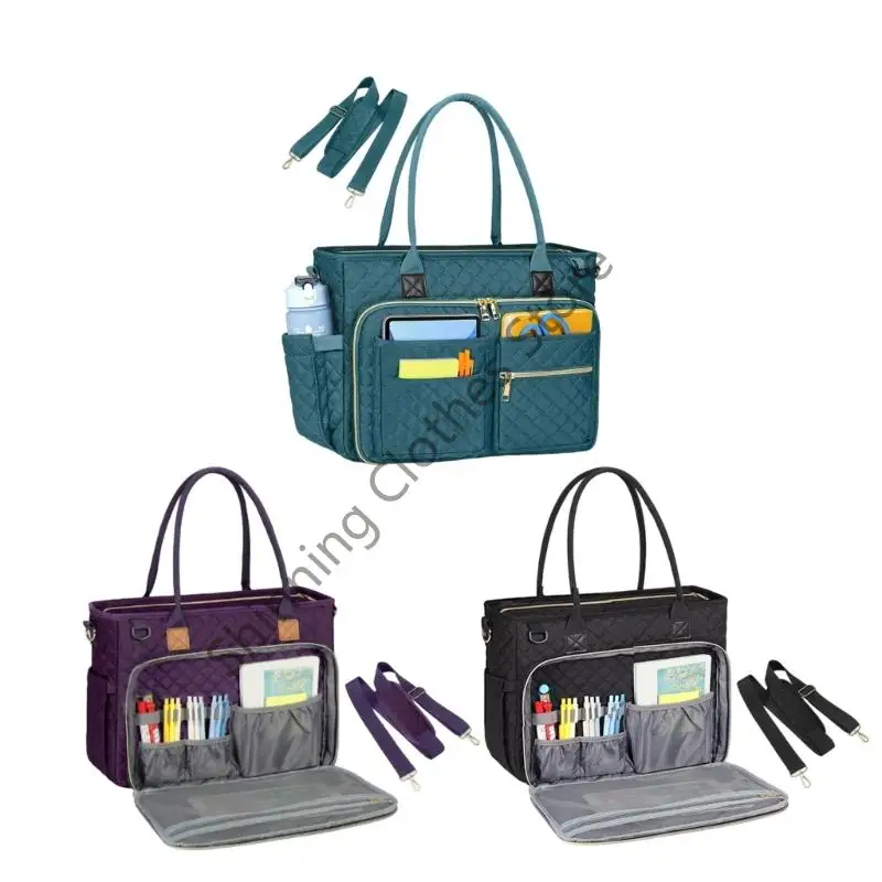 

M68A Teacher Toted Bag Work Laptop Bag with Cup Holder,Nurse Bag Professional Briefcases Business Computer Purses Handbag