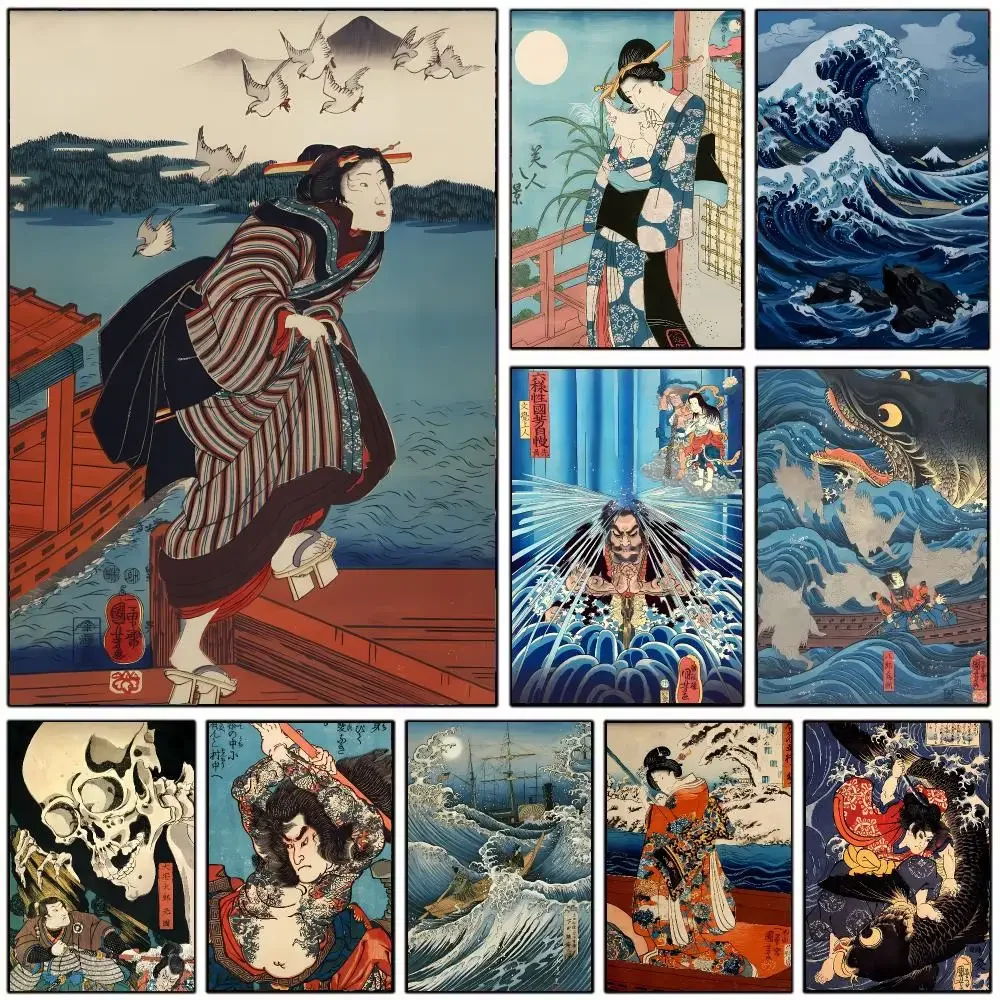 Artist Ukiyo-E U‑Utagawa Kuniyoshi Poster Wall Art Print Decorative Mural Home Decor Gift Unframed