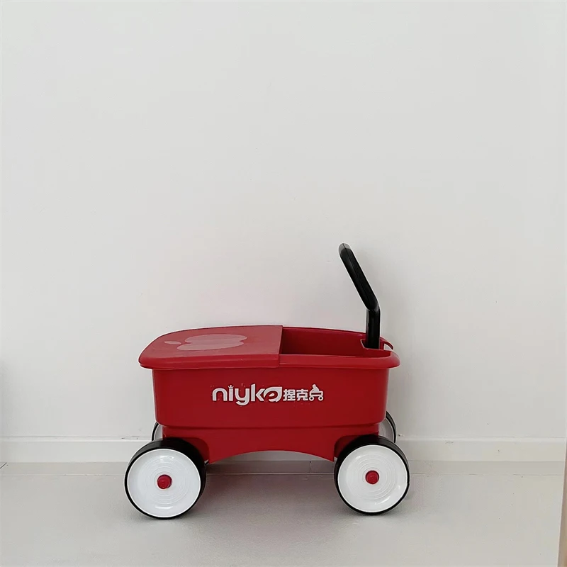 EG433: Foldable Children's Shopping Cart Toy, Outdoor Supermarket Push Cart | Compact Shopping Cart, Portable Push Toy,