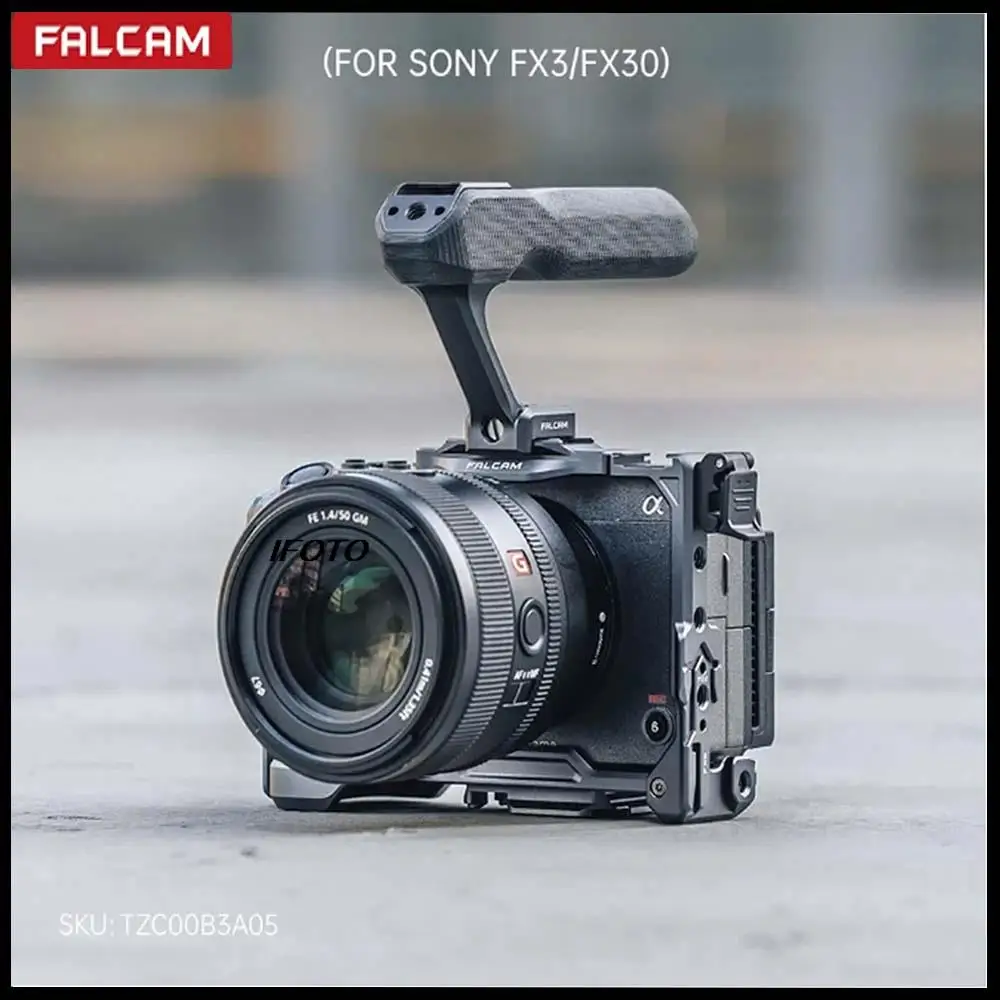 FALCAM F22&F38&F50 Handheld Camera Cage Kit Full Cage Protective Frame Camera Expansion TZC00B3A05 for Sony FX30 FX3 FX 30