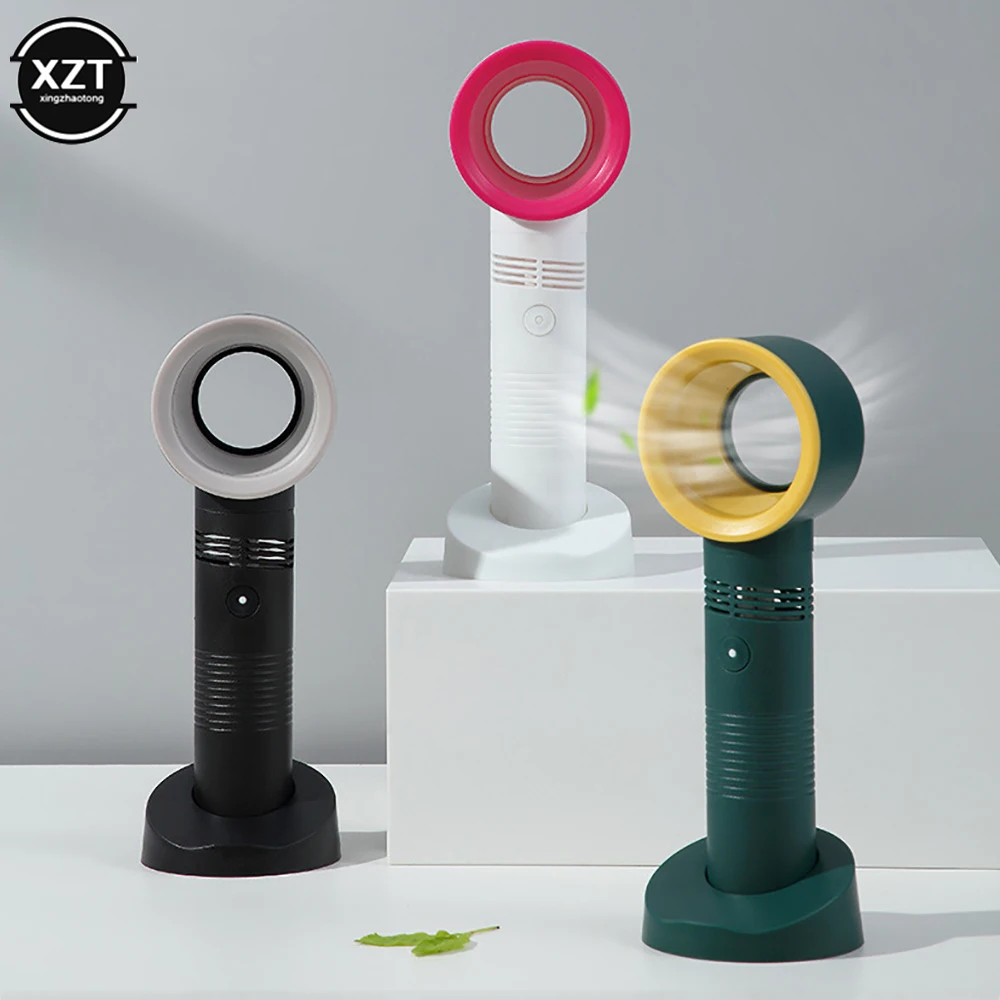 USB 충전식 속눈썹 건조기 미니 블레이드리스 선풍기, 초저소음 선풍기, 휴대용 야외 캠핑 사무실 쿨러, USB 개인 선풍기