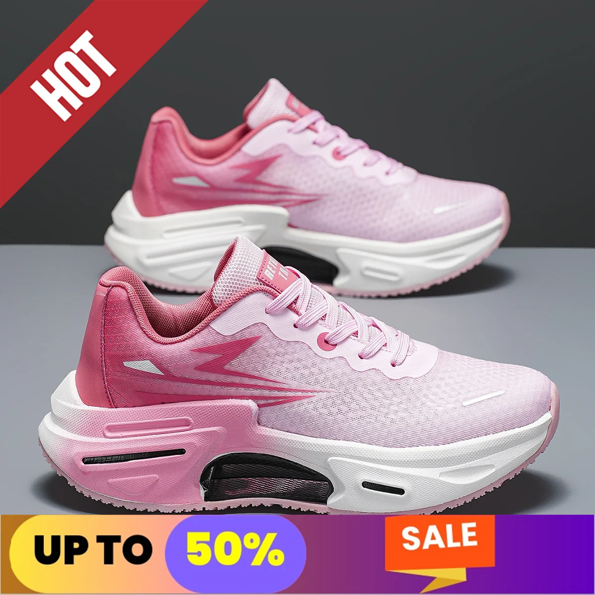 مهنة اللياقة البدنية الاحذية ماراثون الرجال الرياضية حجم كبير 47 48 خفيفة الوزن المرأة مريحة رياضية عدم الانزلاق أحذية رياضية #4