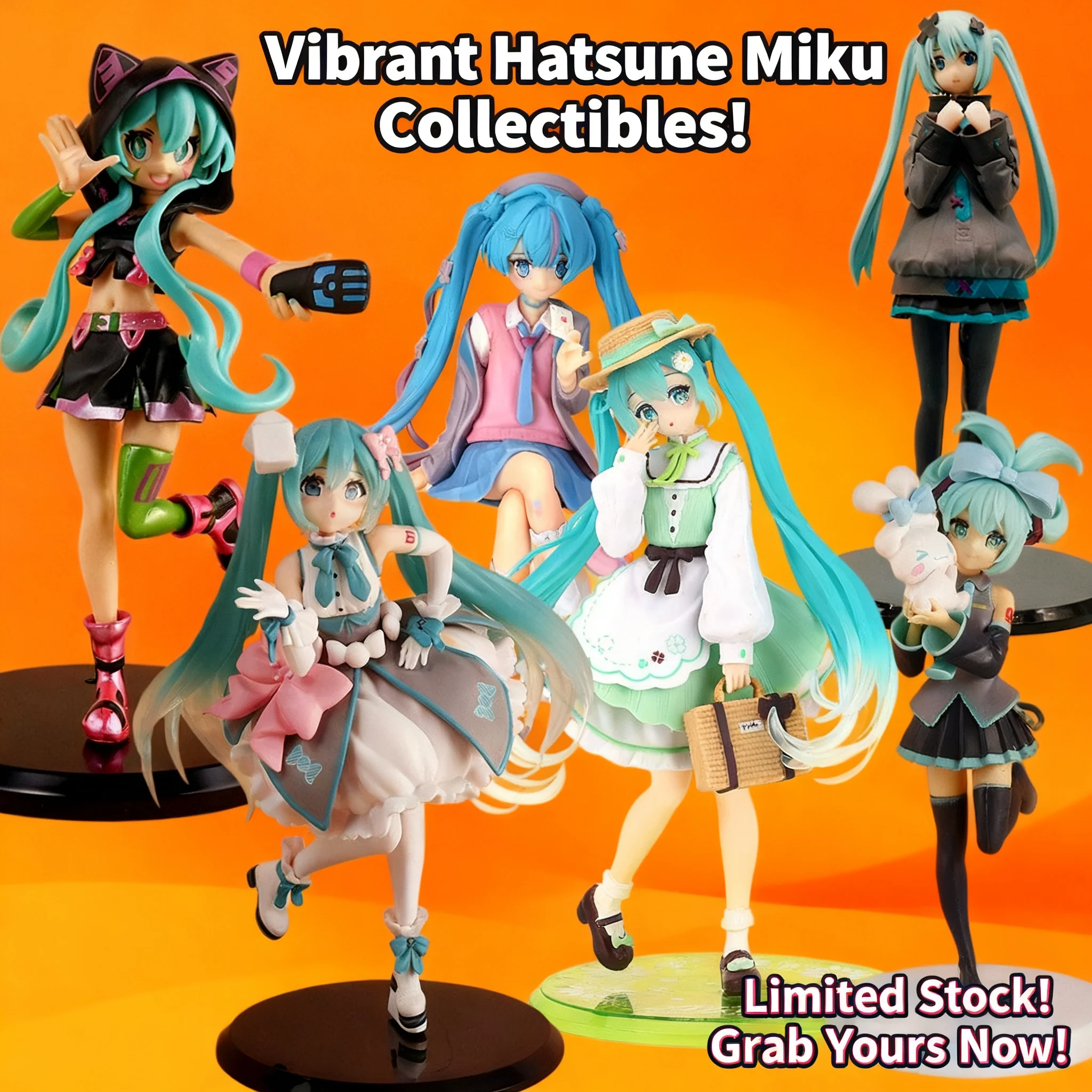 Figura de Miku Hatsune Matcha Parfait, Estatua de Anime de Niña de Cuento de Hadas, Decoración para Escritorio y Coche, Venta al por Mayor