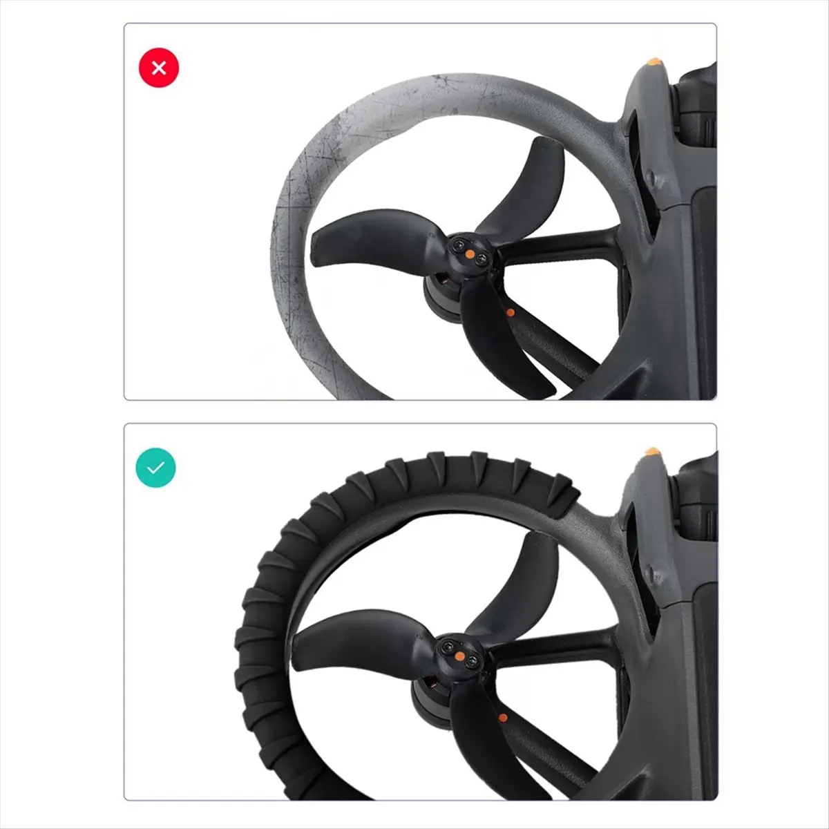 ^&*Summer sale-  2Set Drone Accessories Set Includes Bumper Ring and Back Protection Case,Anti-Collision Impact Protector for AV