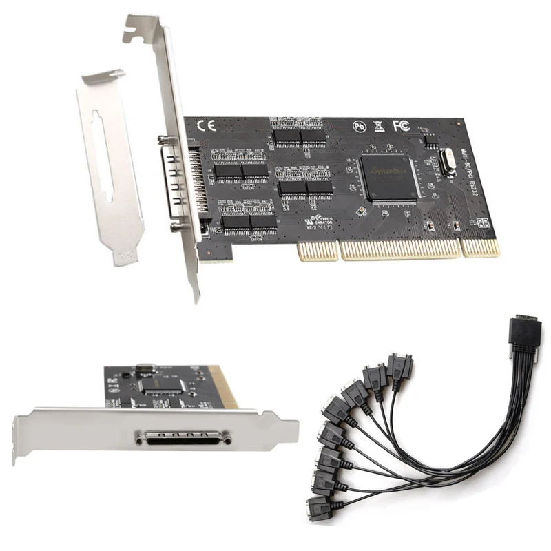 

Последовательная карта PCI к RS232 Адаптер карты PCI Riser Адаптер расширения Контроллер карты PCI Sata Игровой преобразователь PCI Карта расширения