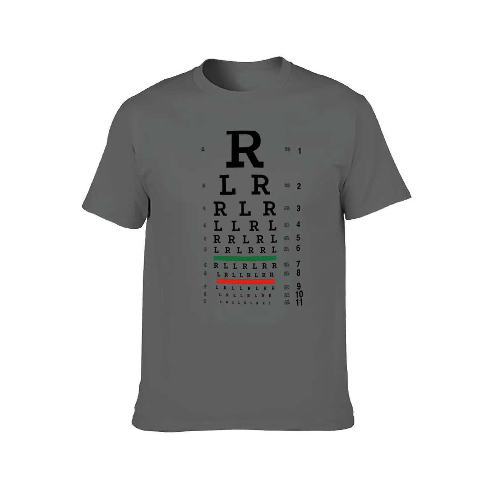 Drummers Eye Chart T-Shirt boys whites cotton man t-shirts cotton graphic tees Aesthetic clothing men t shirt