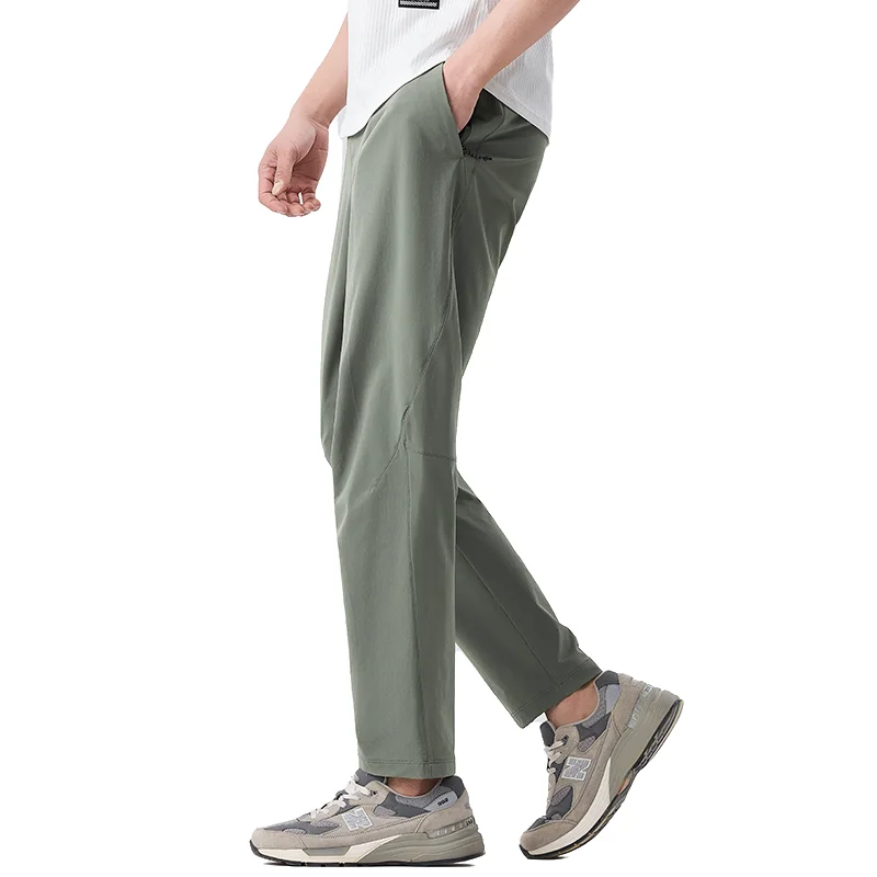 

Мужские модные брюки - дышащие, высокоэластичные, из нейлоновой смеси, для делового повседневного стиля, идеально подходят для поездок на работу и занятий спортом на открытом воздухе