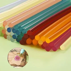 5pcs Transparent Hot Melt Glue Sticks DIY Seal Wax Sticks For Melting Glue Gun Sealing Wax Wedding Invitation Decoration 20CM