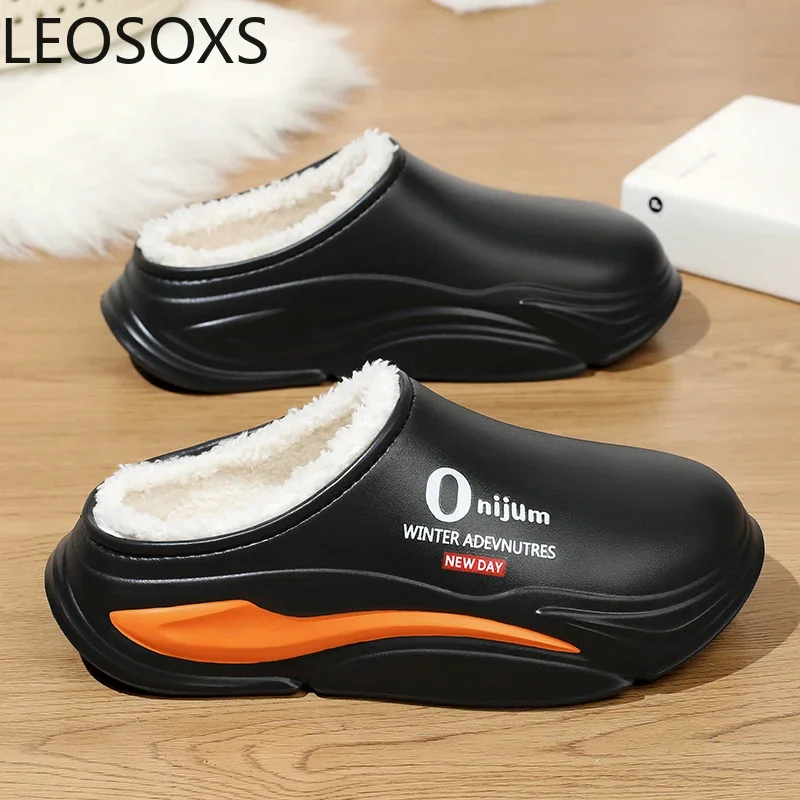 Couple Slipper Slippers for Men Cotton Water Proof Non-slip Casual Beautiful Fashionable LEOSOXS Popular Model Comfortable Shoes