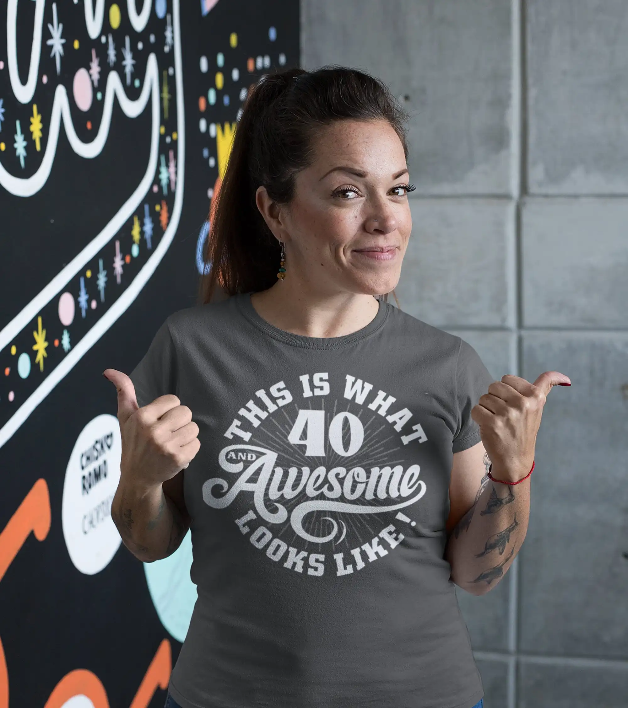 Women'S Funny 40Th Birthday T Shirt 40 And Awesome Fortieth For