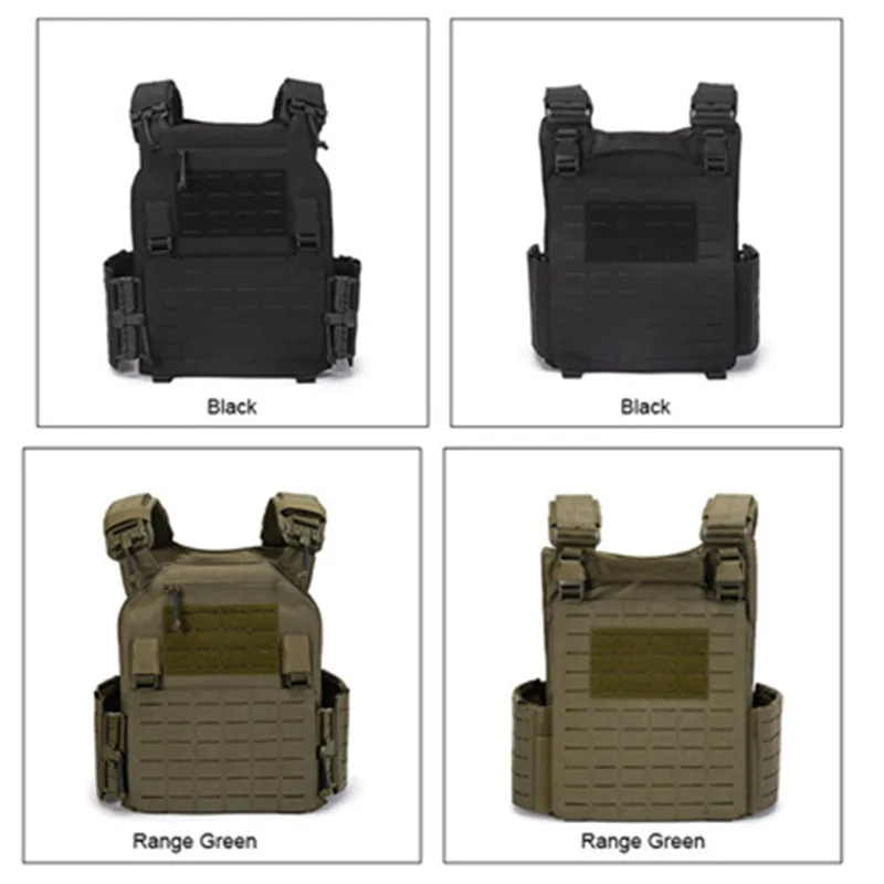 New combat vest 6094 quick detachable light laser cut tactical vest black gear to carry Protective plate