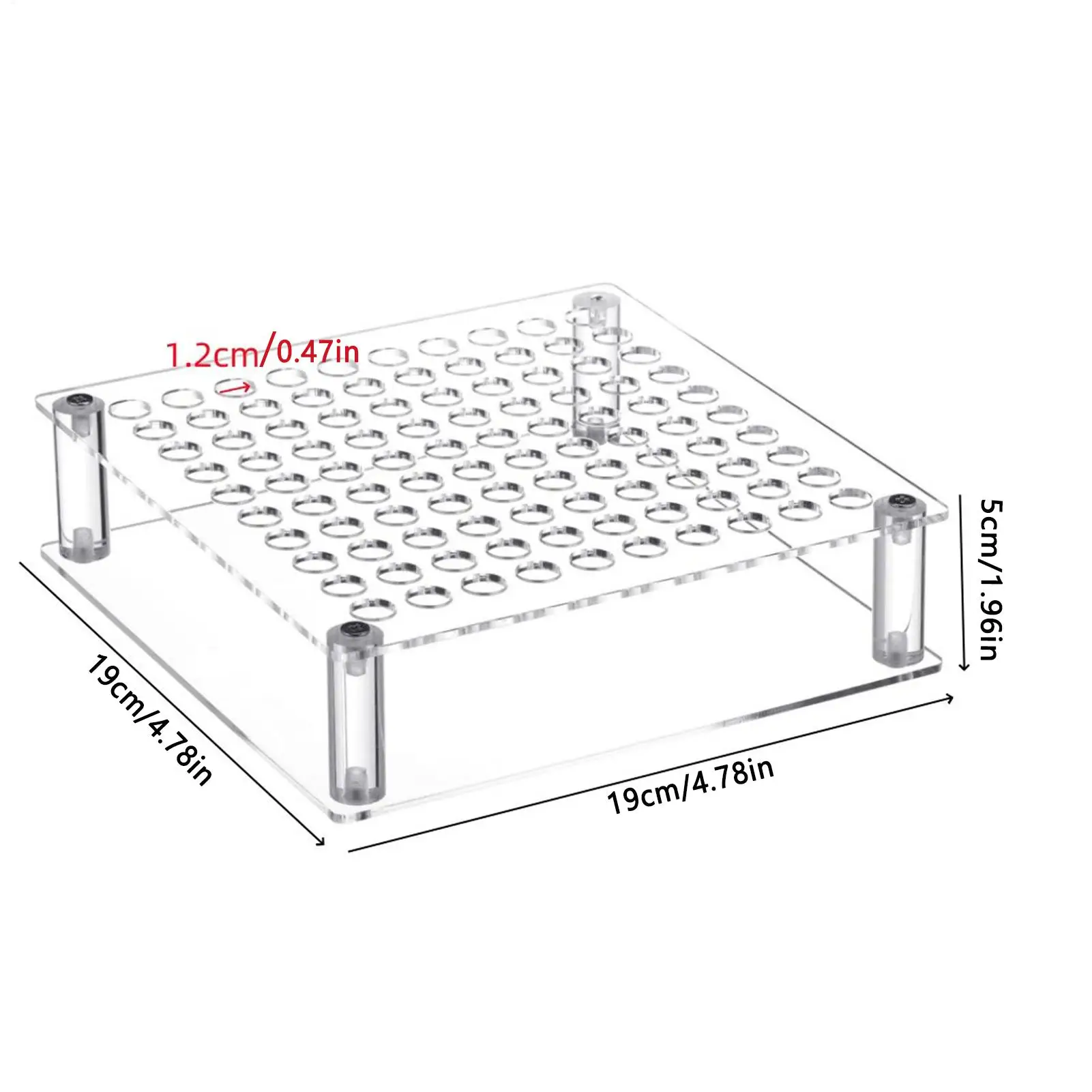 Pinsel Display Stand 100-Loch Schreibtisch Acryl Stift Display Rack Große Kapazität Tabletop Pinsel Organizer Rack Für Wohnzimmer