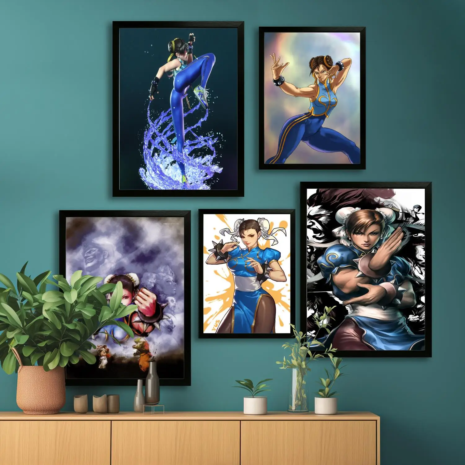 chun li Canvas Art Poster, Wall Art, Picture Print, Modern Family, Bedroom Decor, Posters,Decorative painting