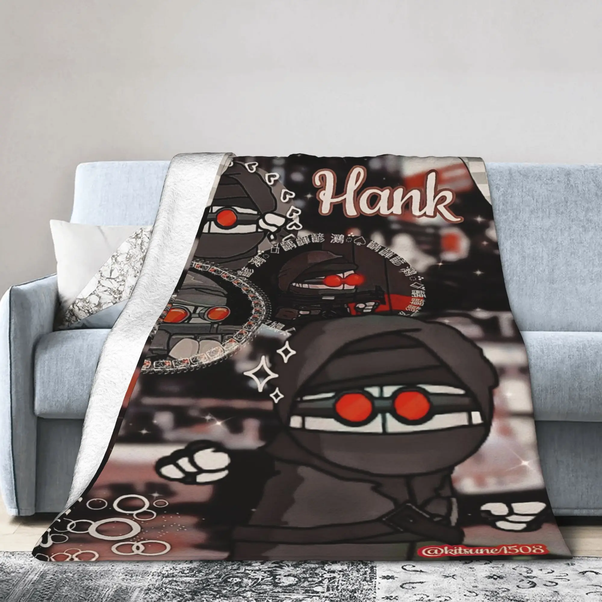 MADNESS COMBAT Hank Blankets Lightweight Thin Flannel Healing Gift  Throw Blankets Plush Thin Quilt