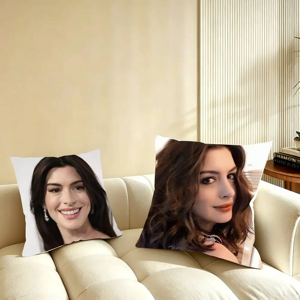 

Anne H-Hathaway Pillow Case Pattern Printed Pillowcase For Living Room Sofa Cushion Cover