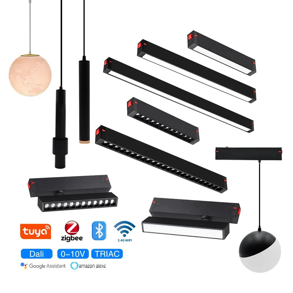 Europe Hot Sale Magnetic Track Light DC90-265V Focus Adjustable Track Light Fixture Magnet LED Track Light Competitive Price