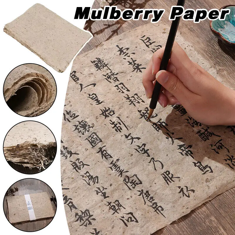 50 Sheets Mulberry Paper Sheets Journal Planner Collage Background Paper Craft Painting Papers for Scrapbooking Painting 30x40cm