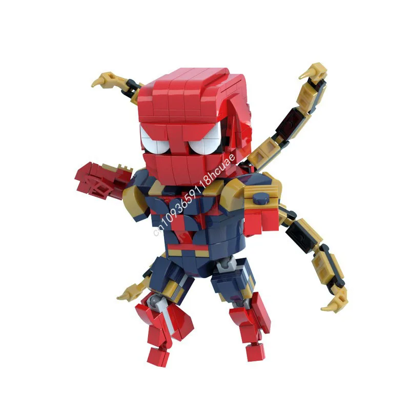

340pcs MOC IRON Urban Spider Hero Building Blocks Children's Christmas toy Gift Model Construction DIY Assemble creative