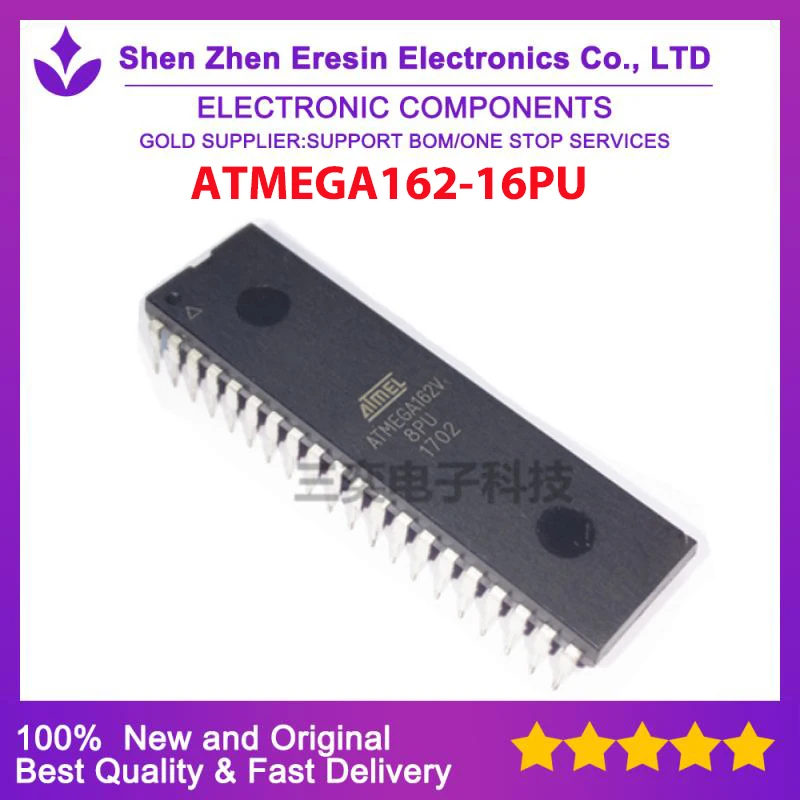 จัดส่งฟรี1ชิ้น/ล็อต ATMEGA162-16PU DIP40ใหม่และต้นฉบับ