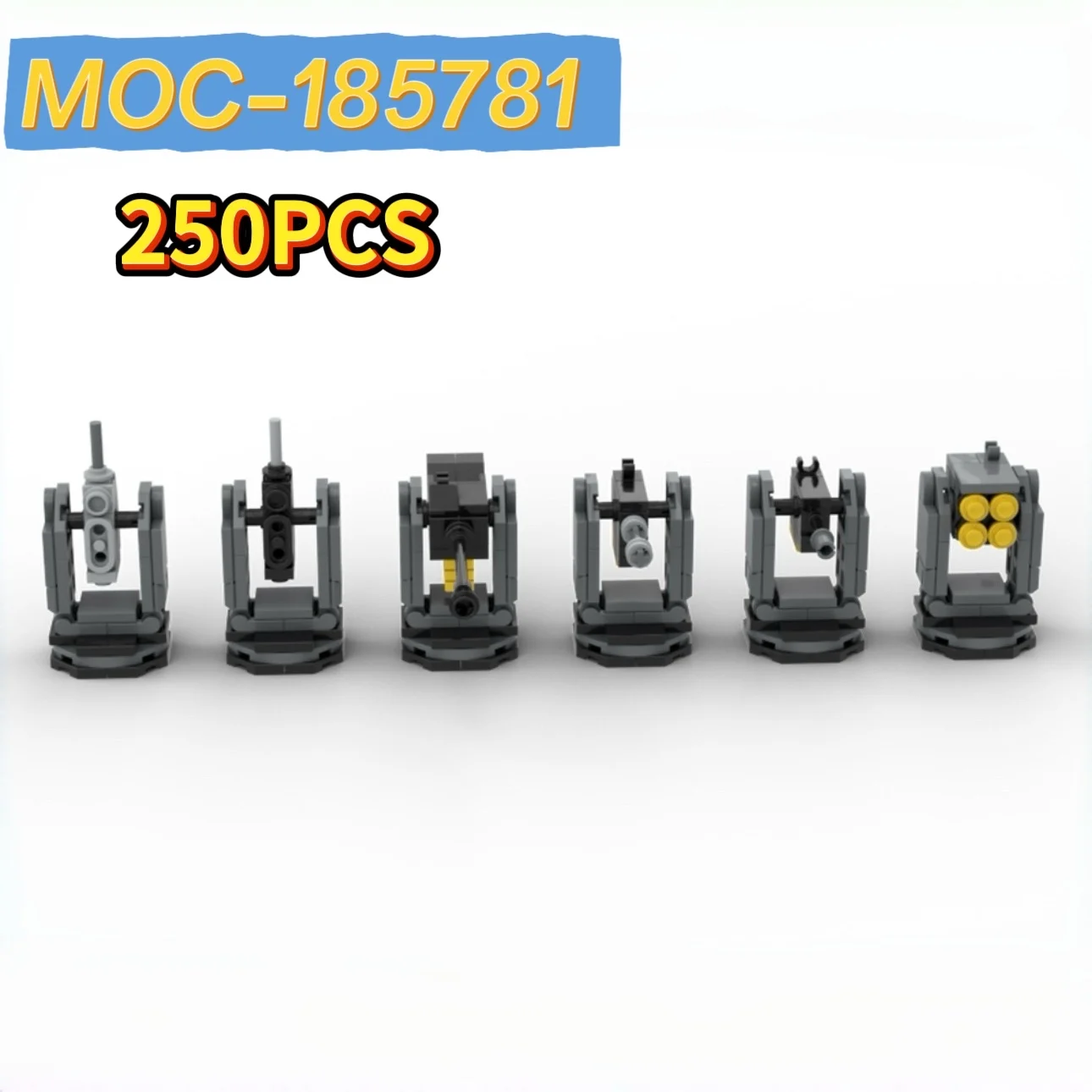

MOC-185781 Helldivers 2 Sentry Stratagems Assembly Model, 250PCS, Birthday Gift for Kids, Educational Toy & Decoration for Boys