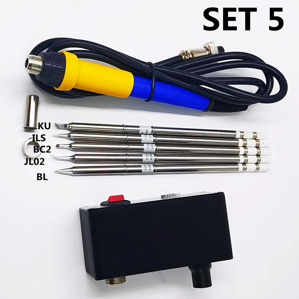 2025T12 soldering station electronic welding iron New DC Version Portable T12 Digital Iron no power adpater with 907 handle 605B