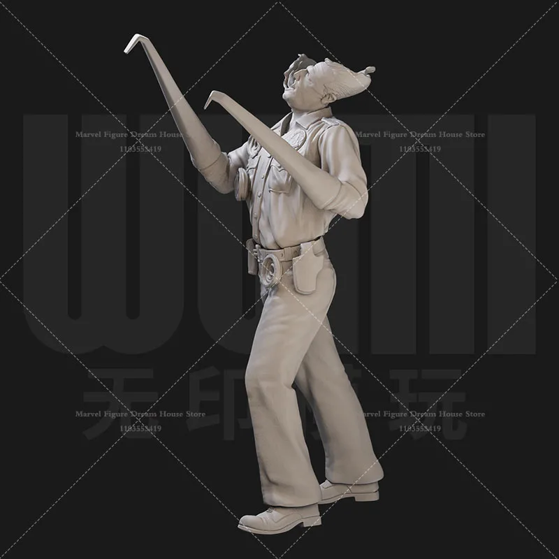 1/24 1/18 масштаб искусственный интеллект робот научная фантастика фильм DIY самособранная GK 3D смола неиспанная белая кукла игрушки