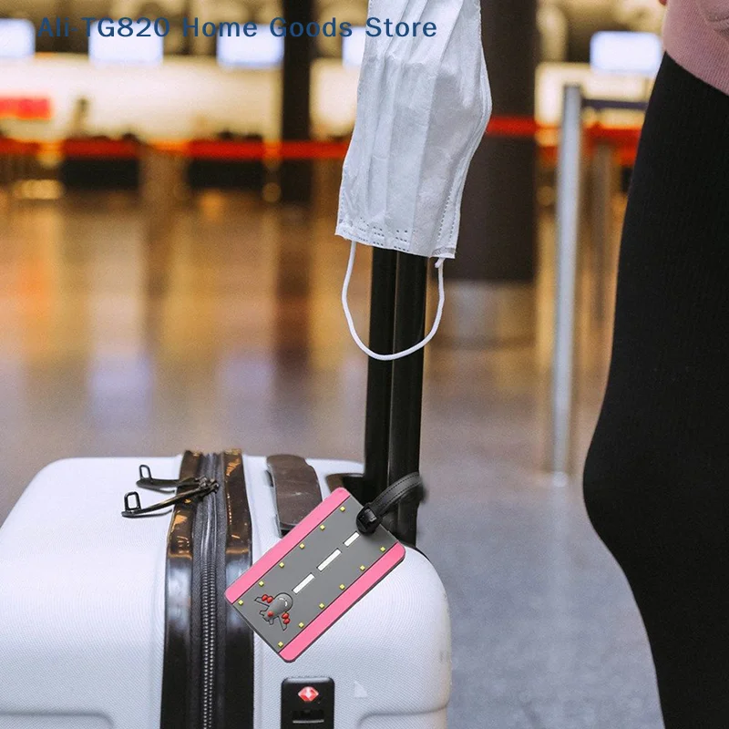 

2022 Creative Letter Not Your Bag Travel Accessories Luggage Tags Suitcase Cartoon Style Fashion Silicon Portable Travel Label