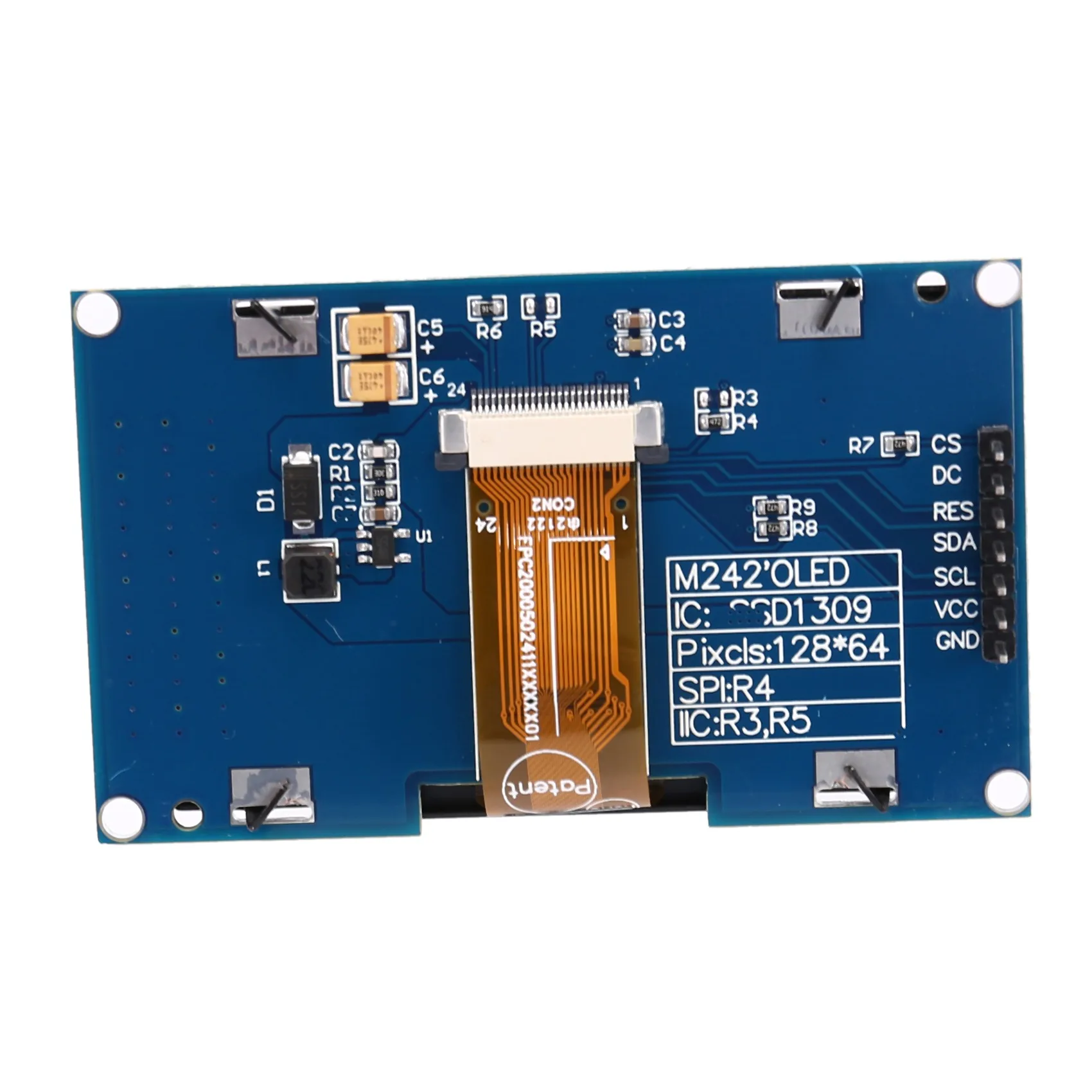 Classic-2.42 Inch OLED Display LCD Screen Module 128X64 SPI/IIC Interface SSD1309