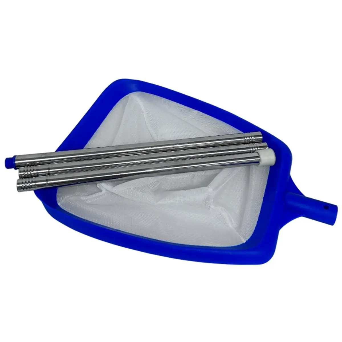 【Tools & Parts】 Pool Skimmer 3 Section Adjustable Telescopic Pole Pool Leaf Skimmer for Cleaning Pool Spas Ponds