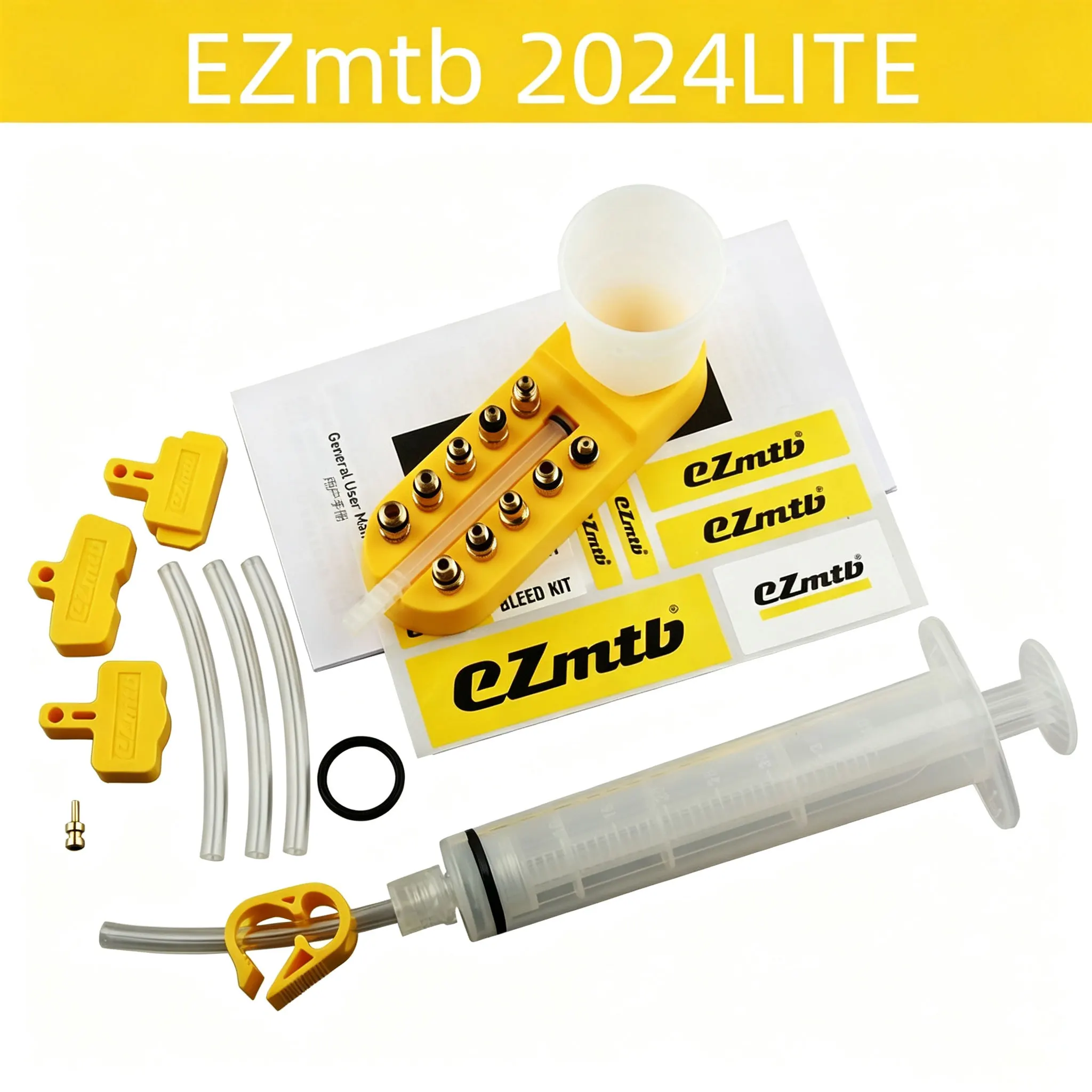 Ezmtb 2024 lite bicicleta scooter elétrico disco de freio hidráulico mudança óleo e manutenção escape ferramenta reparo kit sangramento bicicleta estrada