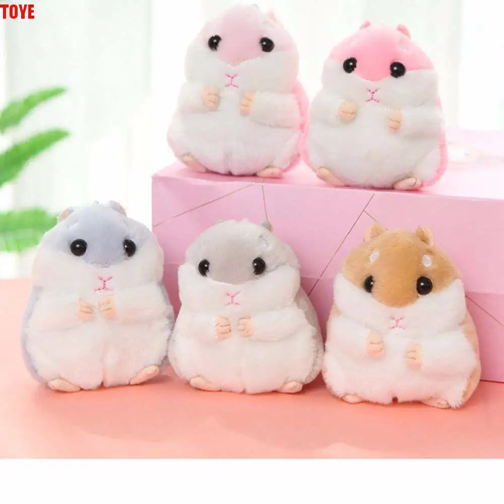 10cm dos desenhos animados ornamento animal saco pingente hamster brinquedos de pelúcia chaveiro bonecas de pelúcia animal brinquedo de pelúcia