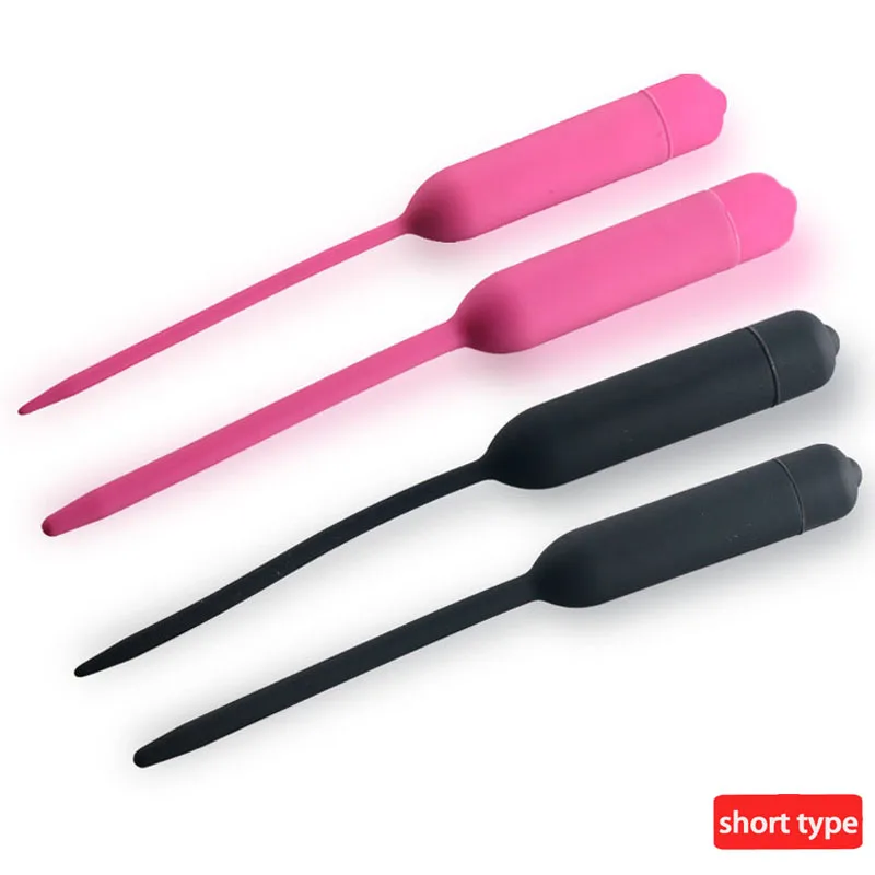 10 Frequency Urethral Vibrator Silicone Penis Plug Sex Toy for Men Vibrating Urethral Plug Penis Insertion Urethra Sound Dilator