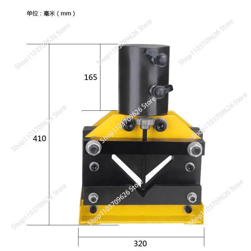 Hydraulic angle steel cutting machine CAC-110 cylinder, double circuit hydraulic pressure No. 11 angle steel cutting
