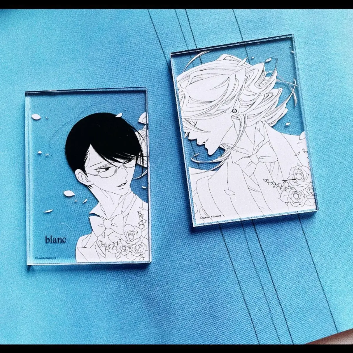 Doukyuusei bloc acrylique carré Kusakabei Hikaru Sajou Rihito Standee affichage Anime marchandises Collection bureau décoration ornement