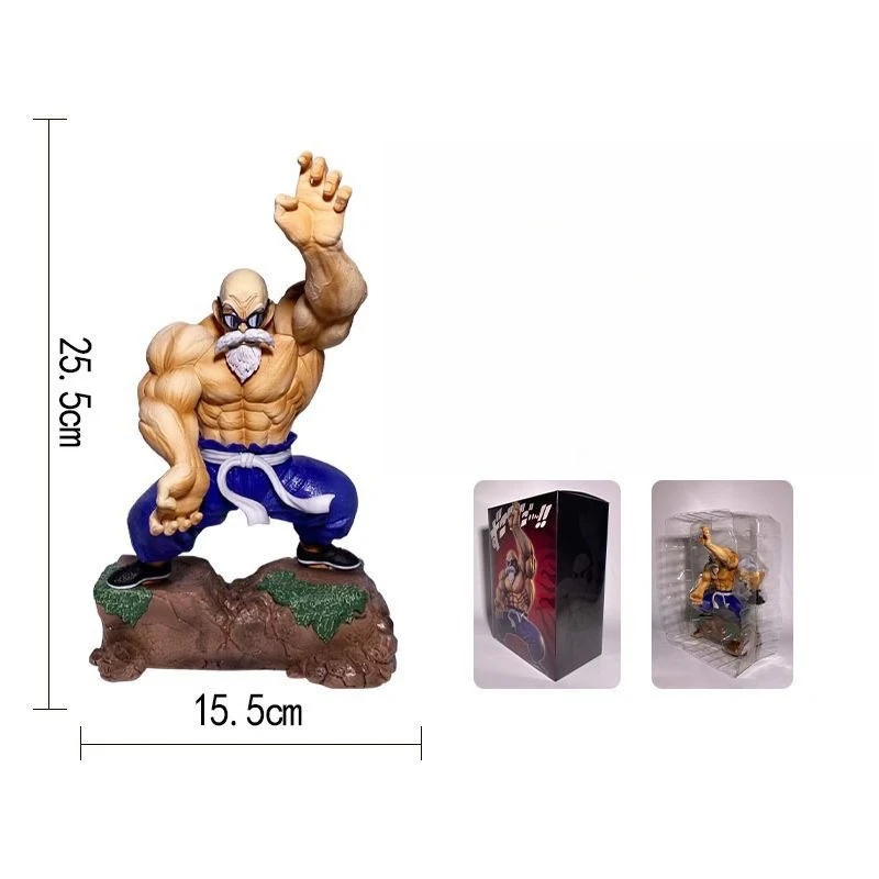 Dragon Ball Kamehameha Muscle Kame Sennin Statue Peripheral Ornaments Trendy Play Birthday Gift Anime Figure Decoration Model
