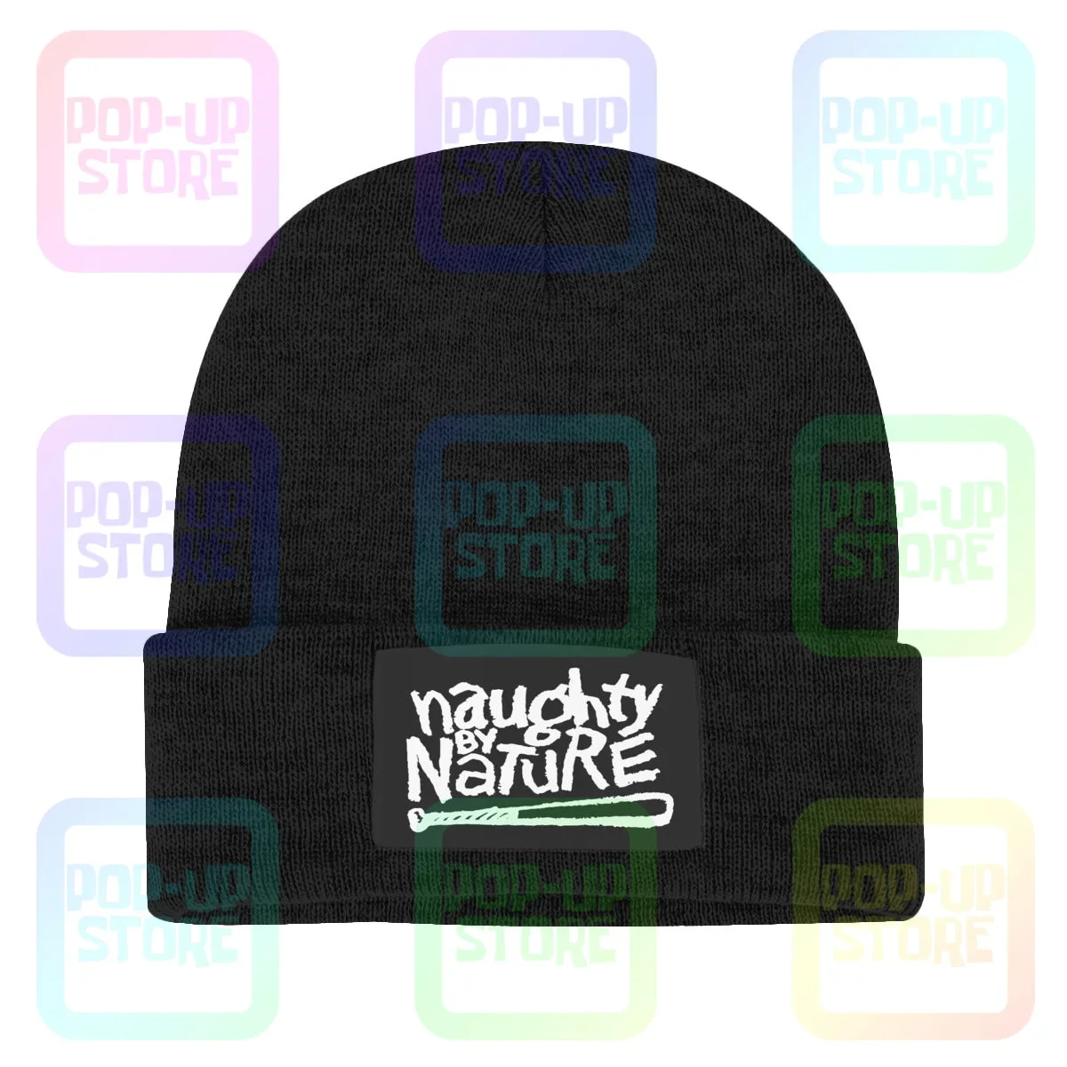 Ondeugend Van Nature Gebreide Beanie Muts Mutsen Print Streetwear