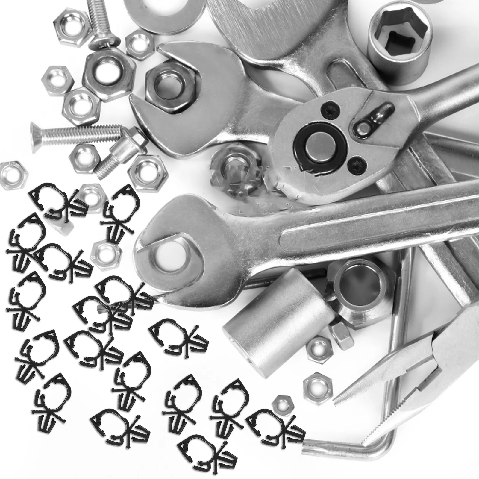 

100pcs Wire Clips Car Wire Harness Connectors Plastic Fasteners Durable Automotive Wiring Parts Easy Installation