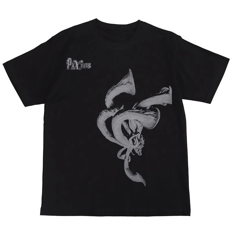 

Pixies Rock Band Nirvana Nirvana American Street Hip Hop Винтаж VTG Мужская летняя повседневная спортивная удобная футболка с коротким рукавом