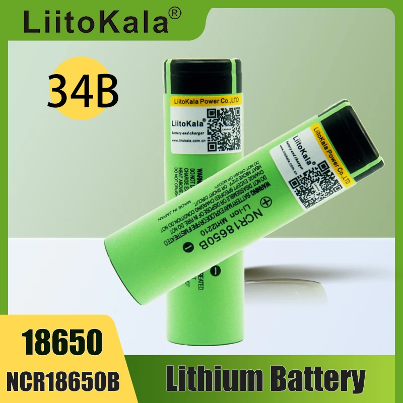 

10-40 шт. liitokala Оригинальный NCR18650B 3,7 в 3400 мАч 18650 3400 мАч перезаряжаемая литиевая батарея
