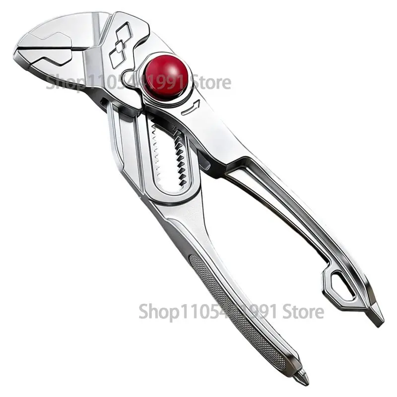 Mini Pliers Set with Pouch, 4-Inch Water Pump Pliers Wrench, High-Toughness Groove Joint Plier Jaw EDC Plier for Tight Spaces