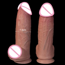 Super Huge New Dildo Realistic Big Penis Soft Skin Feeling Adults Cock Shop Anal Sex Toys Suction Cup For Woman Man Masturbation